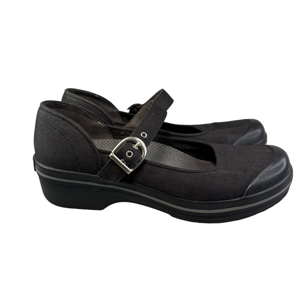 Dansko Valerie Mary Jane Black Canvas Slip Resistant 39
